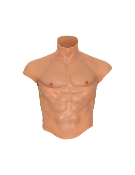 HIDDEN DESIRE - ALTER EGO SILICONE MALE TORSO SHIRT WITH ABS FLESH