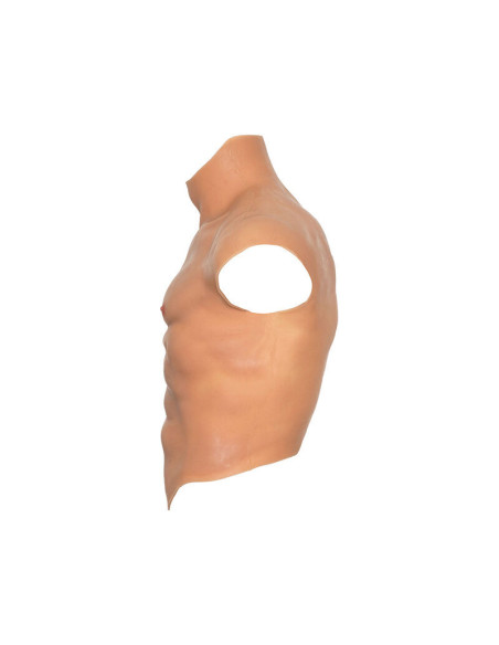 HIDDEN DESIRE - ALTER EGO SILICONE MALE TORSO SHIRT WITH ABS FLESH