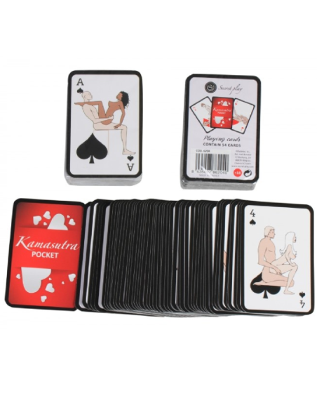 SECRETPLAY - POCKET KAMASUTRA PLAYING CARDS (ES-EN-PT-IT-FR-DE)