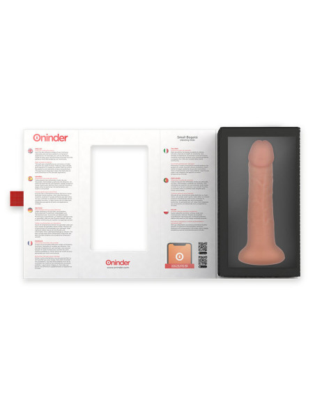 ONINDER - MAŽAS BOGOTÁ VIBRUOJAMAS DILDO, 9 GREIČIAI, NATŪRALUS, 17,5 CM - O - 4 CM - NEMOKAMA PROGRAMĖLĖ