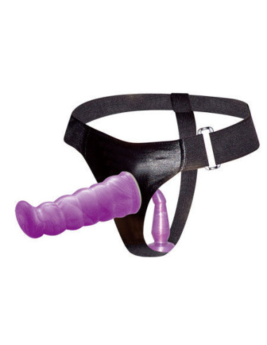 BAILE - LILAC FEMALE ANAL AND VAGINAL HARNESS GPOINT 17 CM