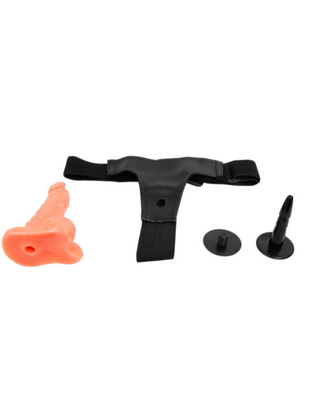 BAILE - HARNESS WITH REALISTIC PENIS AND ULTRA PASSIONATE ADJUSTABLE PANTIES 15.5 CM