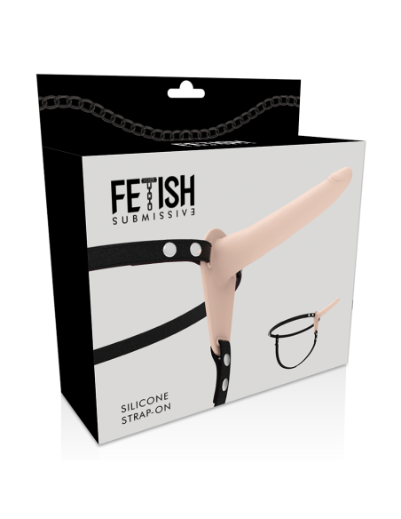 FETISH SUBMISSIVE HARNESS - FLESH SILICONE 15 CM
