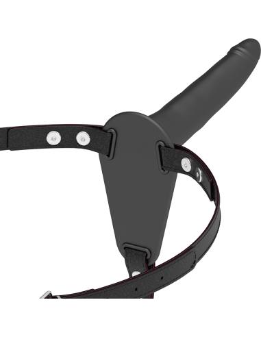 FETISH SUBMISSIVE HARNESS - JUODAS SILIKONINIS 15 CM