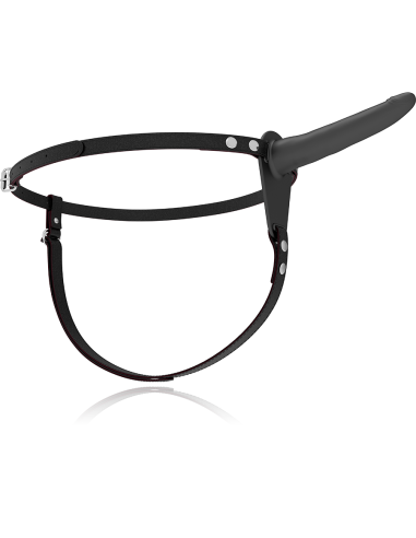 FETISH SUBMISSIVE HARNESS - JUODAS SILIKONINIS 15 CM