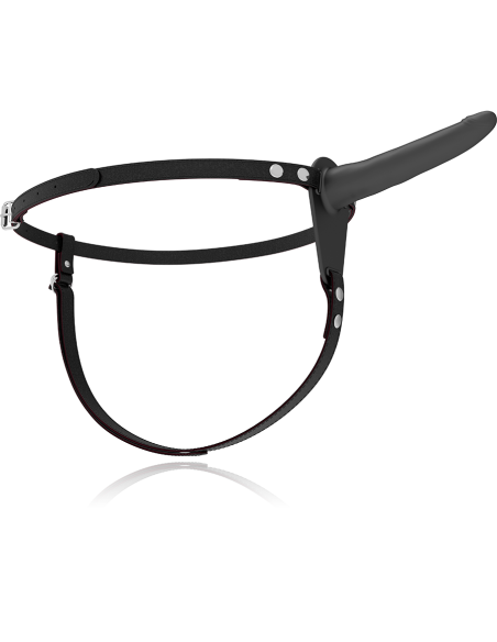 FETISH SUBMISSIVE HARNESS - BLACK SILICONE 15 CM