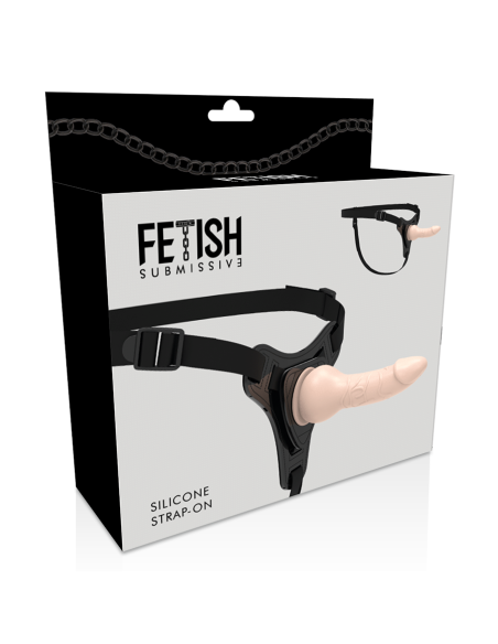 FETISH SUBMISSIVE HARNESS - FLESH REALISTIC SILICONE 16 CM