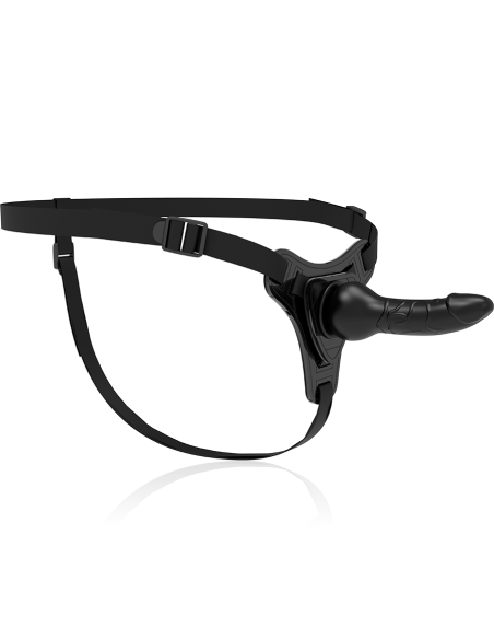 FETISH SUBMISSIVE HARNESS - BLACK SILICONE REALISTIC 16 CM