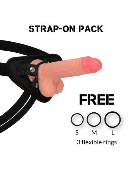 ROCKARMY - HARNESS LIQUID SILICONE PREMIUM MUSTANG REALISTIC 18 CM -O- 4.14 CM