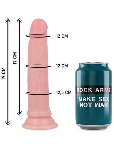 ROCKARMY - SKYSTO SILIKONINIO DILDO DIRŽAS PREMIUM AVENGER 19 CM -O- 3,98 CM