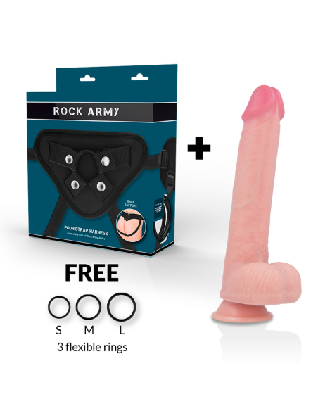 ROCKARMY - ARN S skysto silikono dildo PREMIUM KINGCOBRA 24 CM -O- 4,77 CM