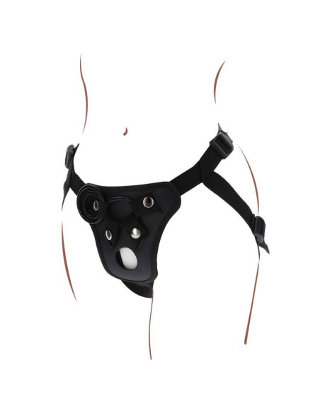 GET REAL - STRAP-ON PLEASURE HARNESS BLACK