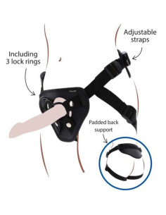 GET REAL - STRAP-ON DELUXE DIRŽAI JUODIE