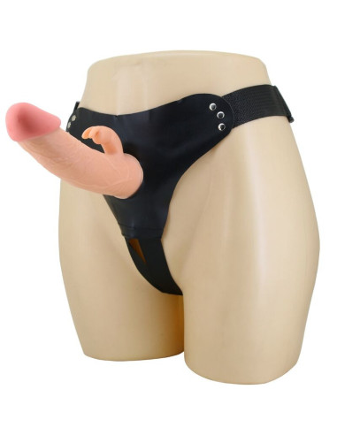 PRETTY LOVE - MAVIS HARNESS UNIVERSAL BRIEFS WITH DILDO 19 CM NATURAL