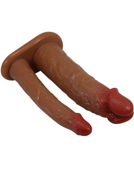 PRETTY LOVE - KEAVEN HARNESS BRIEFS UNIVERSAL and COMFORTABLE DOUBLE DILDO