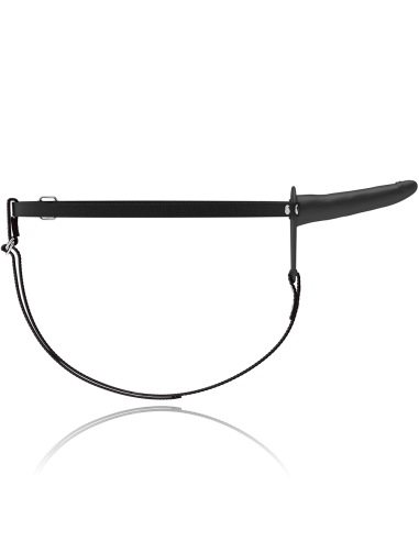 FETISH SUBMISSIVE HARNESS - JUODAS SILIKONINIS VIBRATORIUS 15 CM