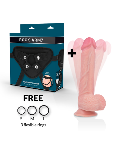 ROCKARMY - HARNESS HAWK ROTATOR AND VIBRATOR 22 CM -O- 4.6 CM