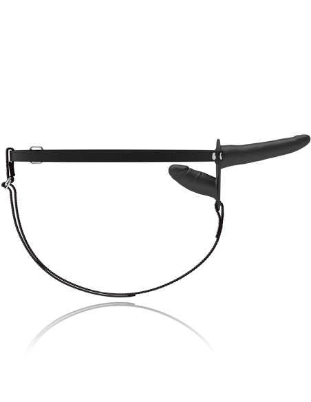 FETISH SUBMISSIVE HARNESS - juodi dvigubo įsiskverbimo