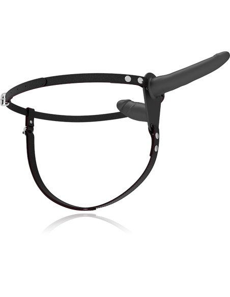 FETISH SUBMISSIVE HARNESS - BLACK DOUBLE PENETRATION