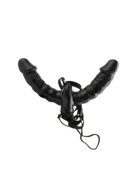 FETISH FANTASY SERIES - VIBRATING DOUBLE DELIGHT STRAP-ON.