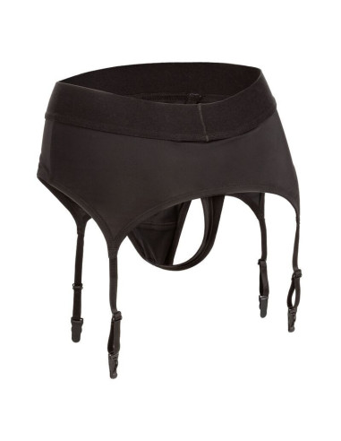 CALEXOTICS - BOUNDLESS THONG WITH GARTER L-XL
