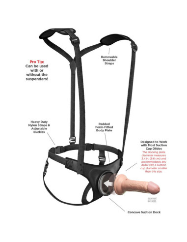 PIPEDREAMS - BODY DOCK STRAP-ON petnešos