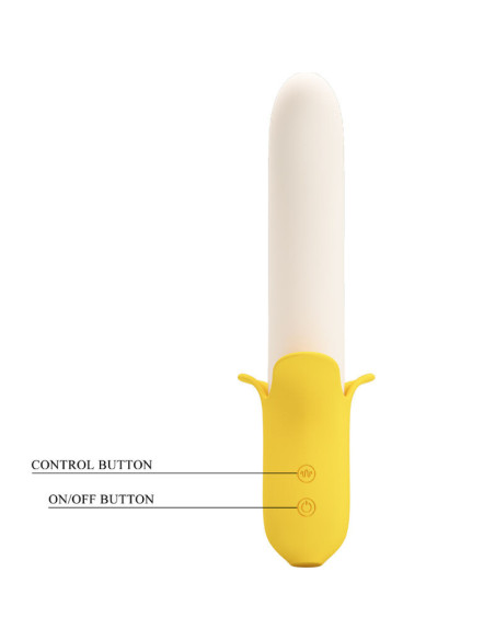 PRETTY LOVE - BANANA GEEK SUPER POWER 7 VIBRATIONS UPandDOWN SILICONE BLACK