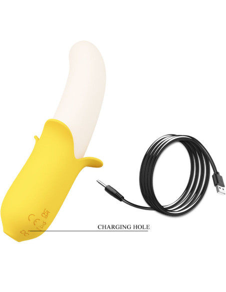 PRETTY LOVE - BANANA GEEK SUPER POWER 7 VIBRATIONS UPandDOWN SILICONE BLACK