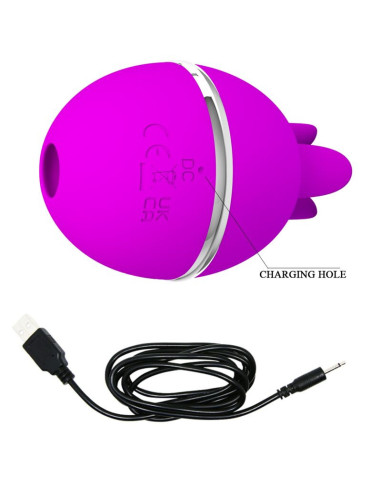 PRETTY LOVE - GEMINI BALL PURPLE ROUND SILICONE VIBRATOR