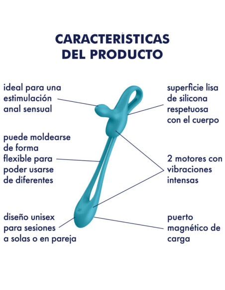 SATISFYER - PLUG and PLAY 1 FLEXIBLE MULTIVIBRATOR