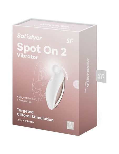 SATISFYER – „SPOT ON 2“ VIBRATORIUS ŽIEDAS, BALTAS