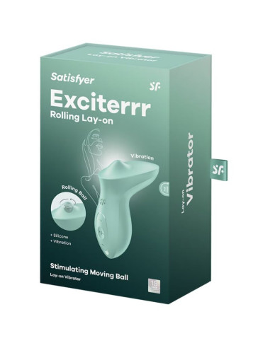 SATISFYER - EXCITERRR LAY-ON CLITORIS MINT VIBRATOR