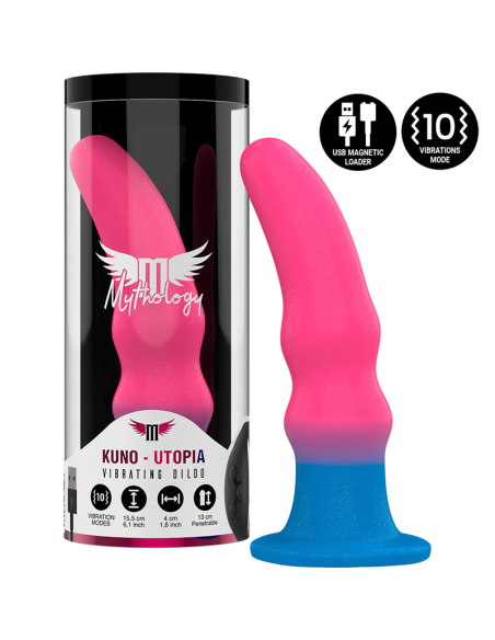 MYTHOLOGY - KUNO UTOPIA DILDO M - VIBRATORIUS RANKŠLUOSTIS, SUDERINAMAS SU WATCHME BELAIDE TECHNOLOGIJA