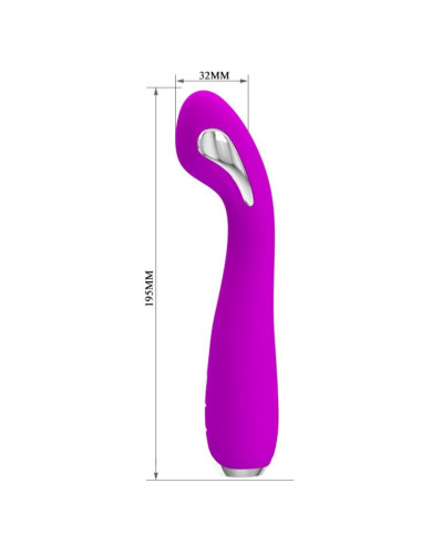 PRETTY LOVE - HECTOR RECHARGEABLE ELECTROSHOCK VIBRATOR WATERPROOF PURPLE