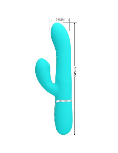 PRETTY LOVE - MULTIFUNCTION G-SPOT VIBRATOR AQUA GREEN