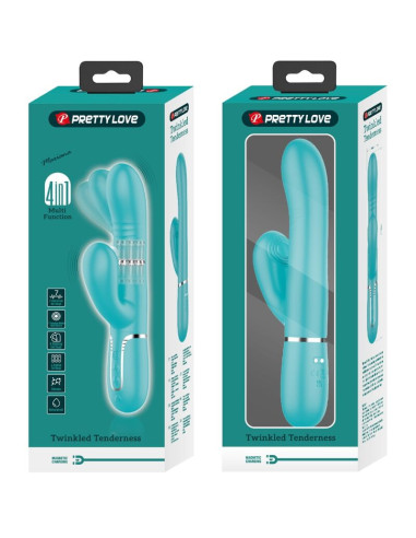 PRETTY LOVE - MULTIFUNCTION G-SPOT VIBRATOR AQUA GREEN