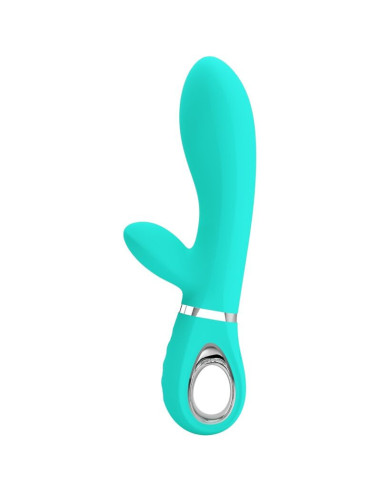 PRETTY LOVE - THOMAS MULTIFUNCTION G-SPOT VIBRATOR AQUA GREEN