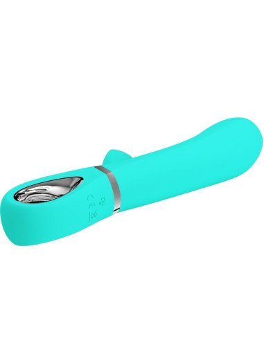 PRETTY LOVE - THOMAS MULTIFUNCTION G-SPOT VIBRATOR AQUA GREEN