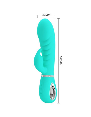 PRETTY LOVE - PRESCOTT MULTIFUNCTION G-SPOT VIBRATOR AQUA GREEN