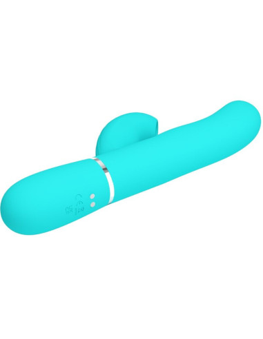 PRETTY LOVE - PERLITA MULTIFUNCTION 3 IN 1 G-SPOT VIBRATOR AQUA GREEN