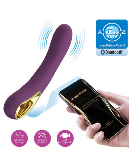 PRETTY LOVE - ETHAN RECHARGEABLE VIBRATOR LILA