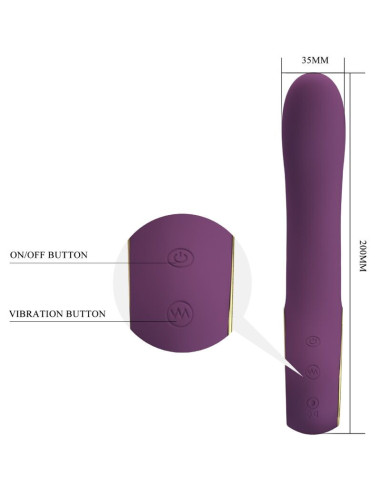 PRETTY LOVE - ETHAN RECHARGEABLE VIBRATOR LILA