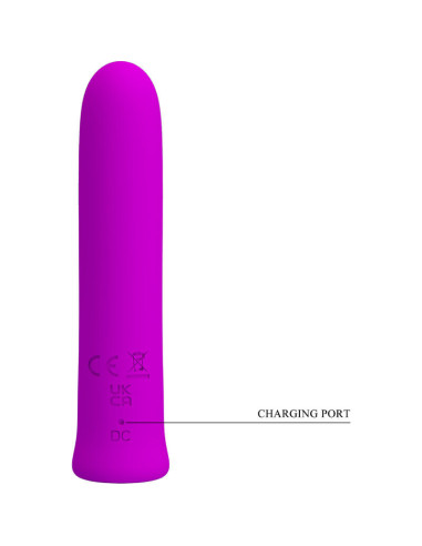 PRETTY LOVE - CURTIS MINI SUPER POWER VIBRATOR 12 VIOLET SILICONE VIBRATIONS