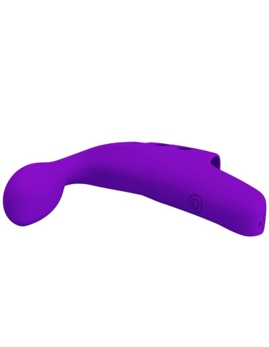 PRETTY LOVE - GORGON PURPLE RECHARGEABLE FINGER VIBRATOR