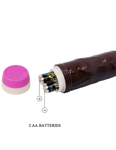 BAILE - WAVES OF PLEASURE VIBRATOR 23 CM BROWN