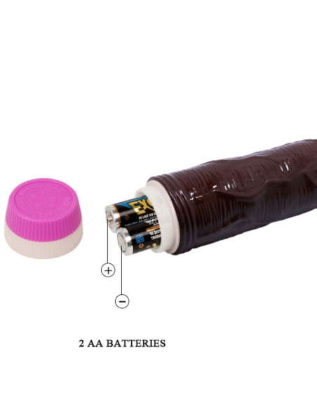 BAILE - MALONUMŲ BANGŲ VIBRATORIUS 23 CM RUDAS