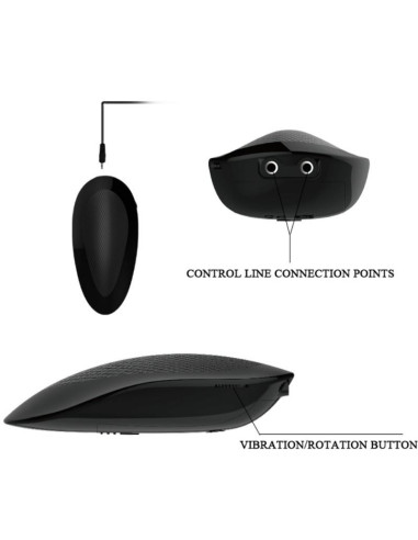 BAILE - OLIVER REALISTIC VIBRATOR WITH ROTATION FUNCTION