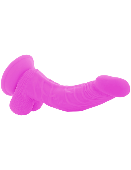 DIVERSIA - LANKSTUS VIBRUOJAMAS DILDO VIOLETINIS 21,5 CM -O- 4,5 CM