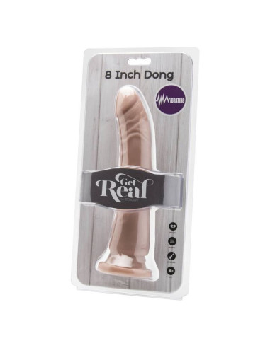 GET REAL - DONG 20,5 CM VIBRATING SKIN