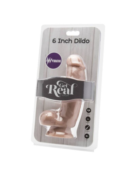 GET REAL - 12 CM DILDO SU KAMUOLIUKAIS VIBRATORIUS ODOS FORMOS ODOS FORMOS